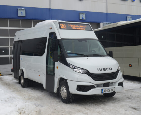 Iveco Daily alapú városi minibuszt tesztel Szigetszentmiklóson a MÁV-csoport