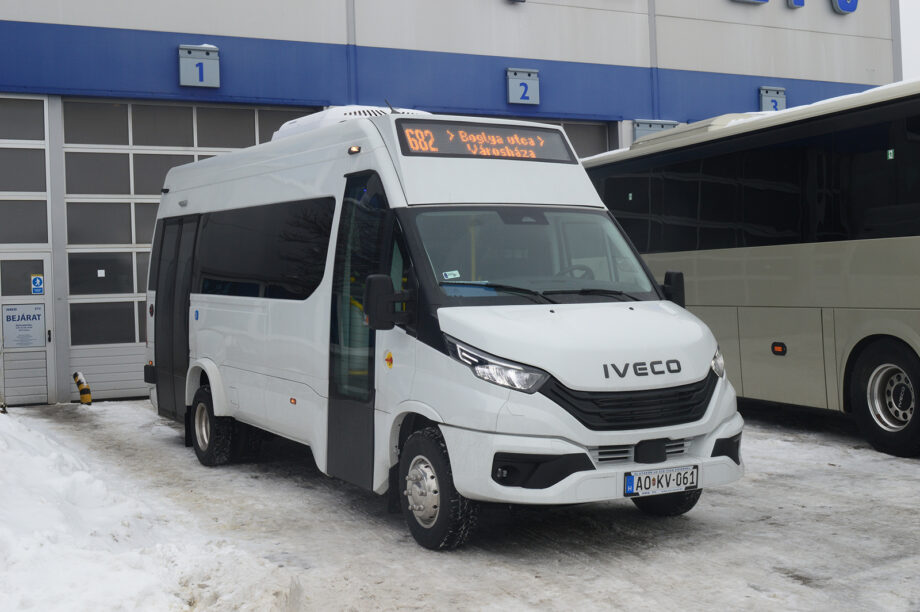 Iveco Daily alapú városi minibuszt tesztel Szigetszentmiklóson a MÁV-csoport