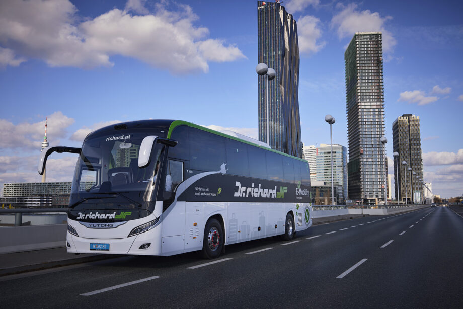 A Yutongtól szerezte be Ausztria első távolsági villanybuszait a Dr. Richard