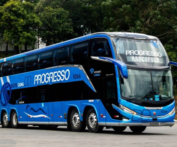 Luxuskivitelű VIP-kabinokkal szerelt Marcopolo emeletes buszokat állít szolgálatba a brazil Auto Viação Progresso