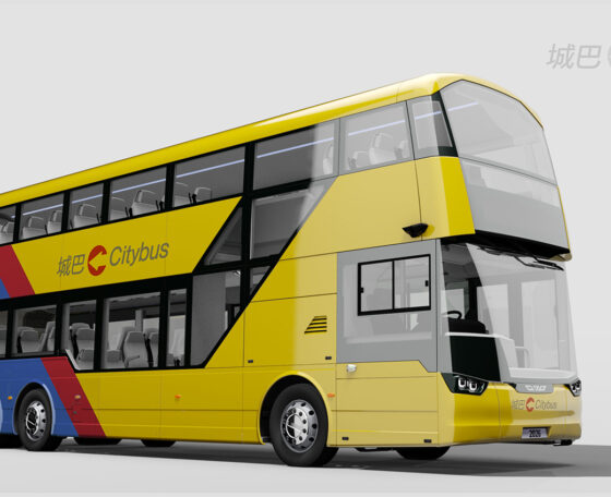 Húsz darab háromtengelyes emeletes villanybuszt szállíthat Hongkongba a Wrightbus
