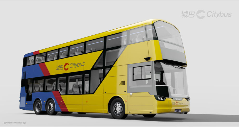 Húsz darab háromtengelyes emeletes villanybuszt szállíthat Hongkongba a Wrightbus 1 Wrightbus StreetDeck Electroliner 6x2 for Hong Kong web cimlapkep