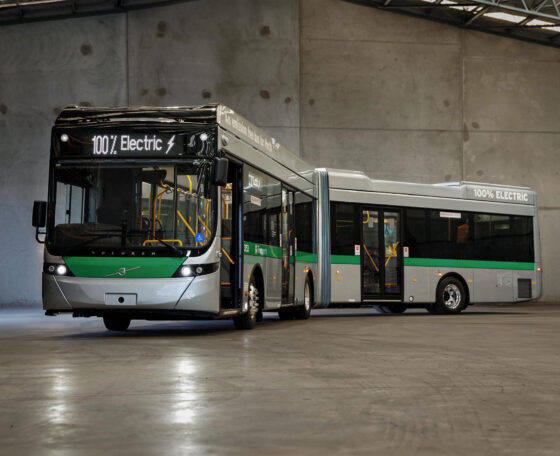 A Volvo vadonatúj BZL EA alvázán debütált Ausztrália első helyben gyártott csuklós villanybusza