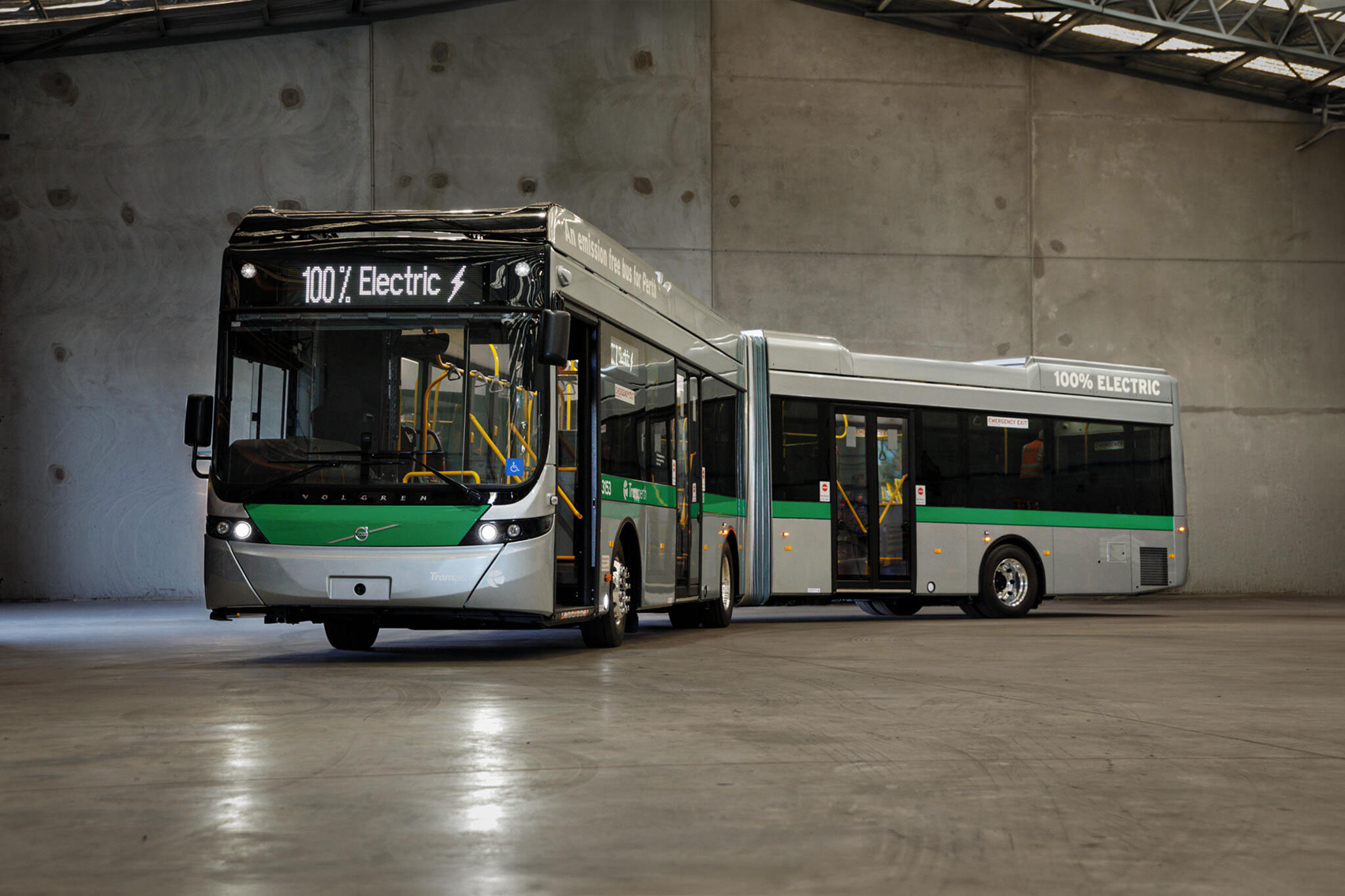 A Volvo vadonatúj BZL EA alvázán debütált Ausztrália első helyben gyártott csuklós villanybusza