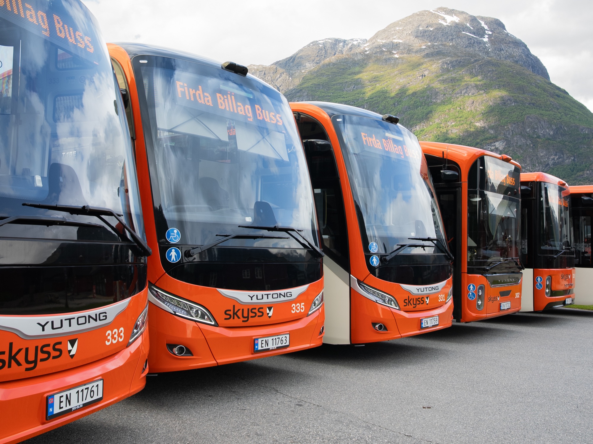 Egyszerre több száz Yutong villanybusz állt forgalomba Norvégiában 15 20250520 el busser stryn foto firda billag buss as